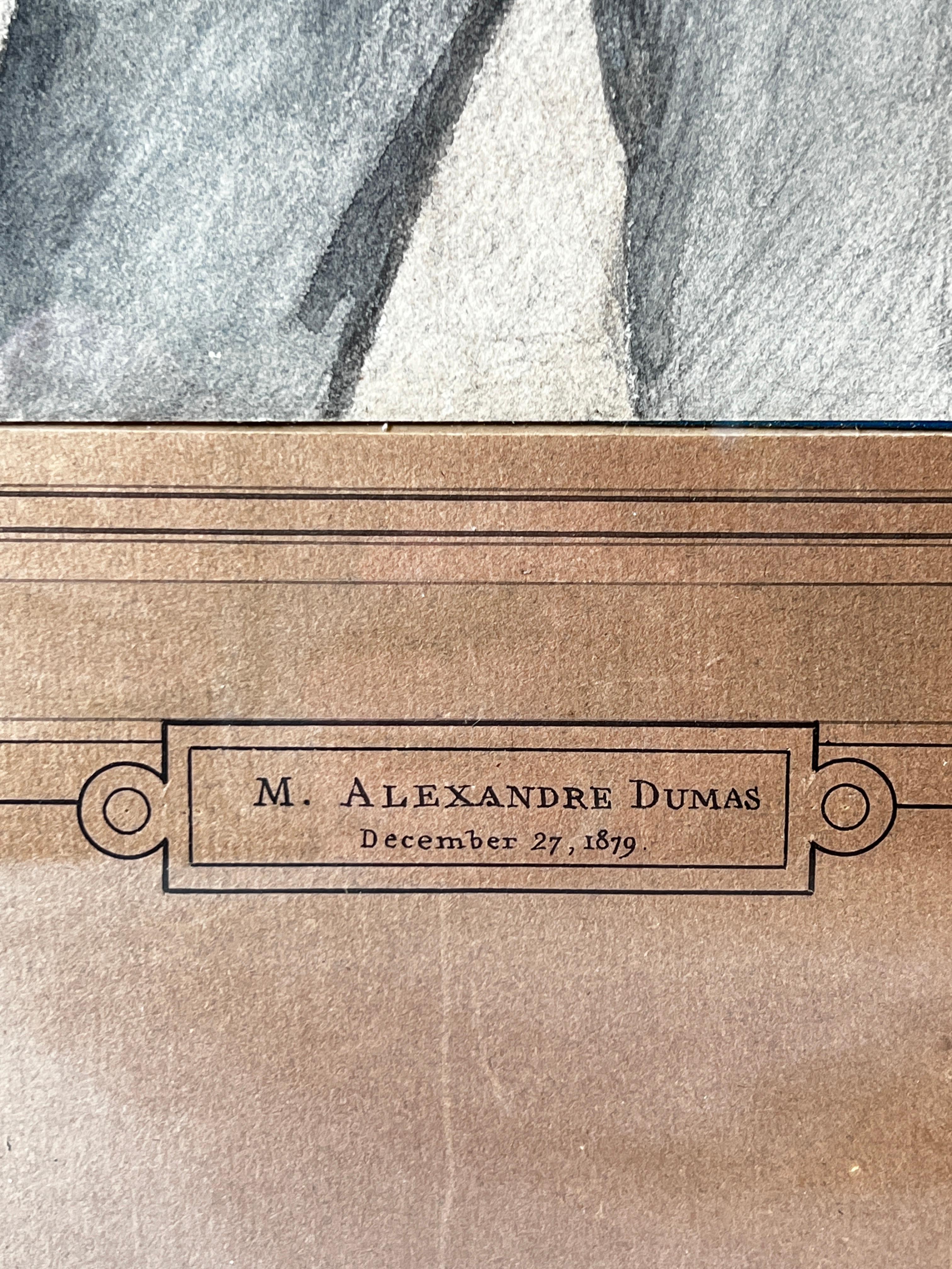 Alexandre Dumas Porträt von Theobald Chartran auf der Waschtischmesse 1879 (Spätviktorianisch) im Angebot