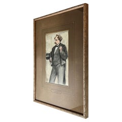 Alexandre Dumas Portrait by Theobald Chartran Featured in Vanity Fair 1879