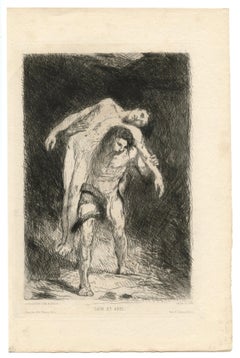 „Cain und Abel“ Original-Radierung