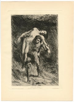 "Cain and Abel" original etching