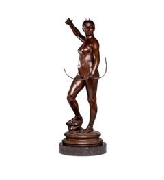 Diana the Huntress, a bronze sculpture by Alexandre Falguière (1831–1900)