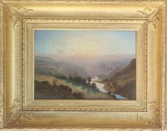 Landscape French Romantic Mountains River Scotland 19th