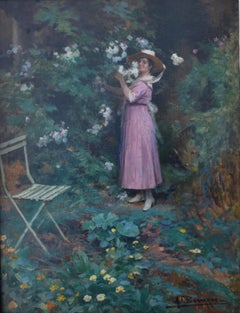 Ölgemälde der Französischen Schule der Belle Epoque, um 1900