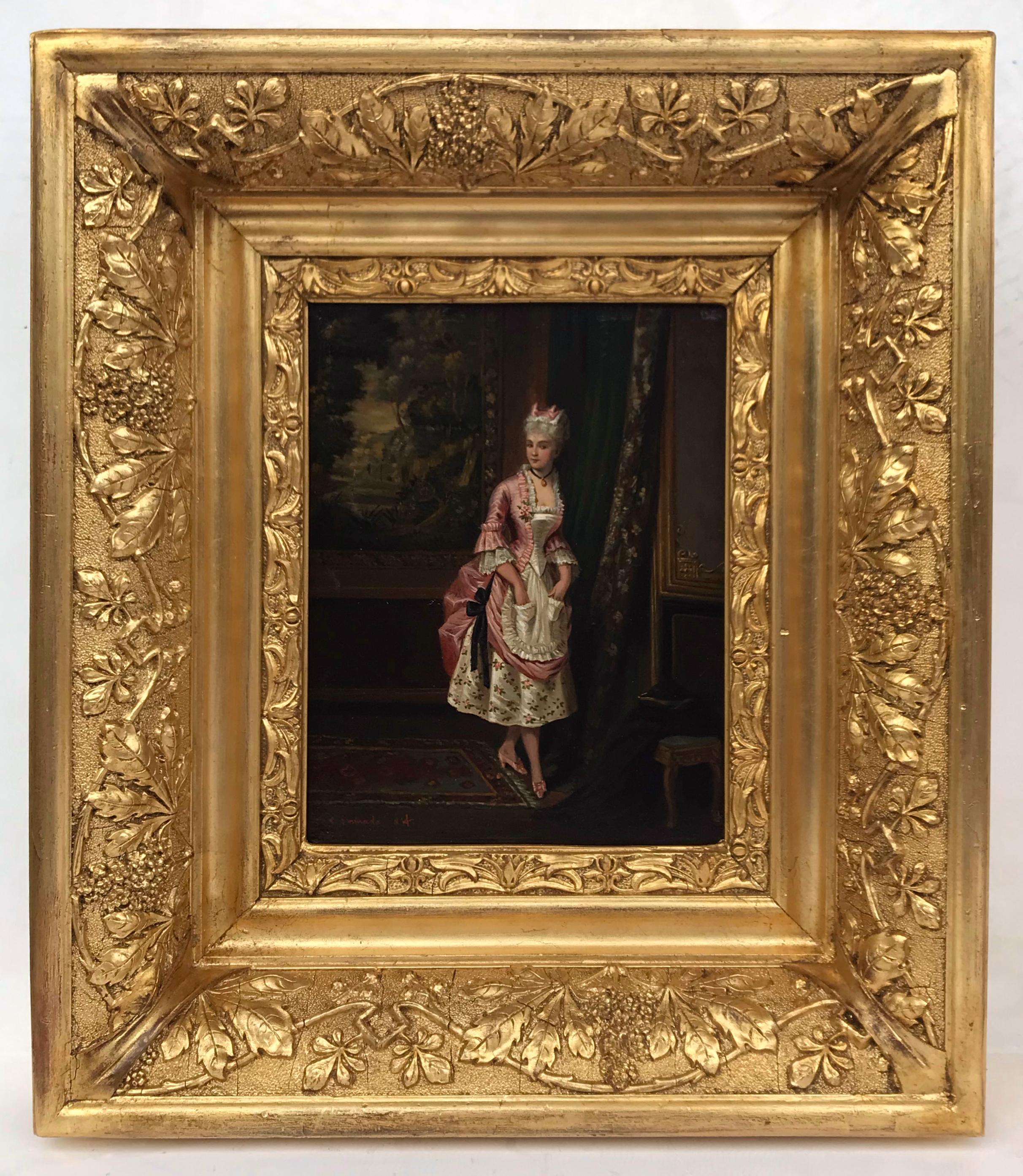 Interior Painting Alexandre-François Caminade - Portrait d'une femme