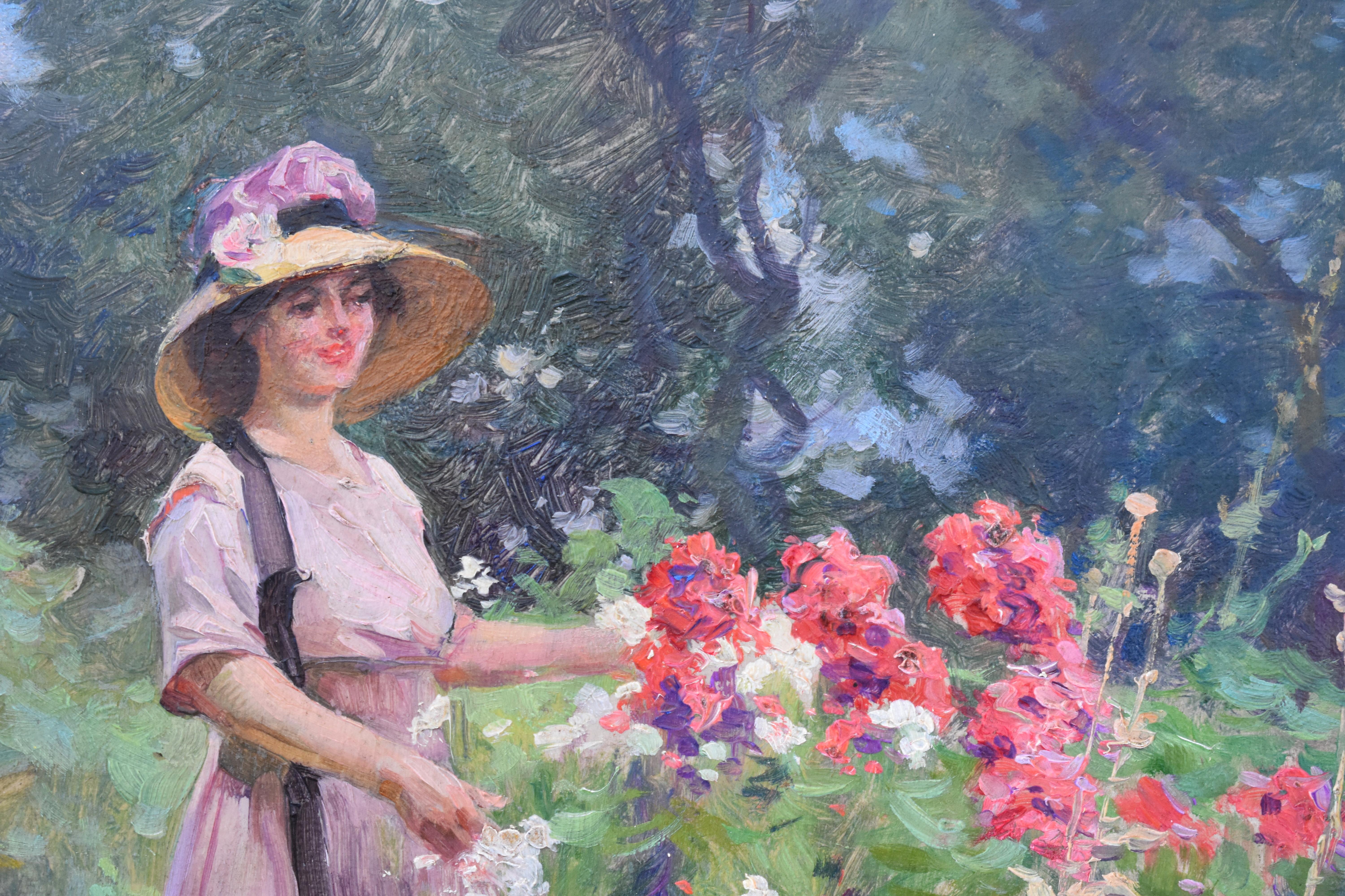 Ölgemälde der Französischen Schule der Belle Epoque, um 1900 (Grau), Figurative Painting, von Alexandre-françois Bonnardel (1867-1942)