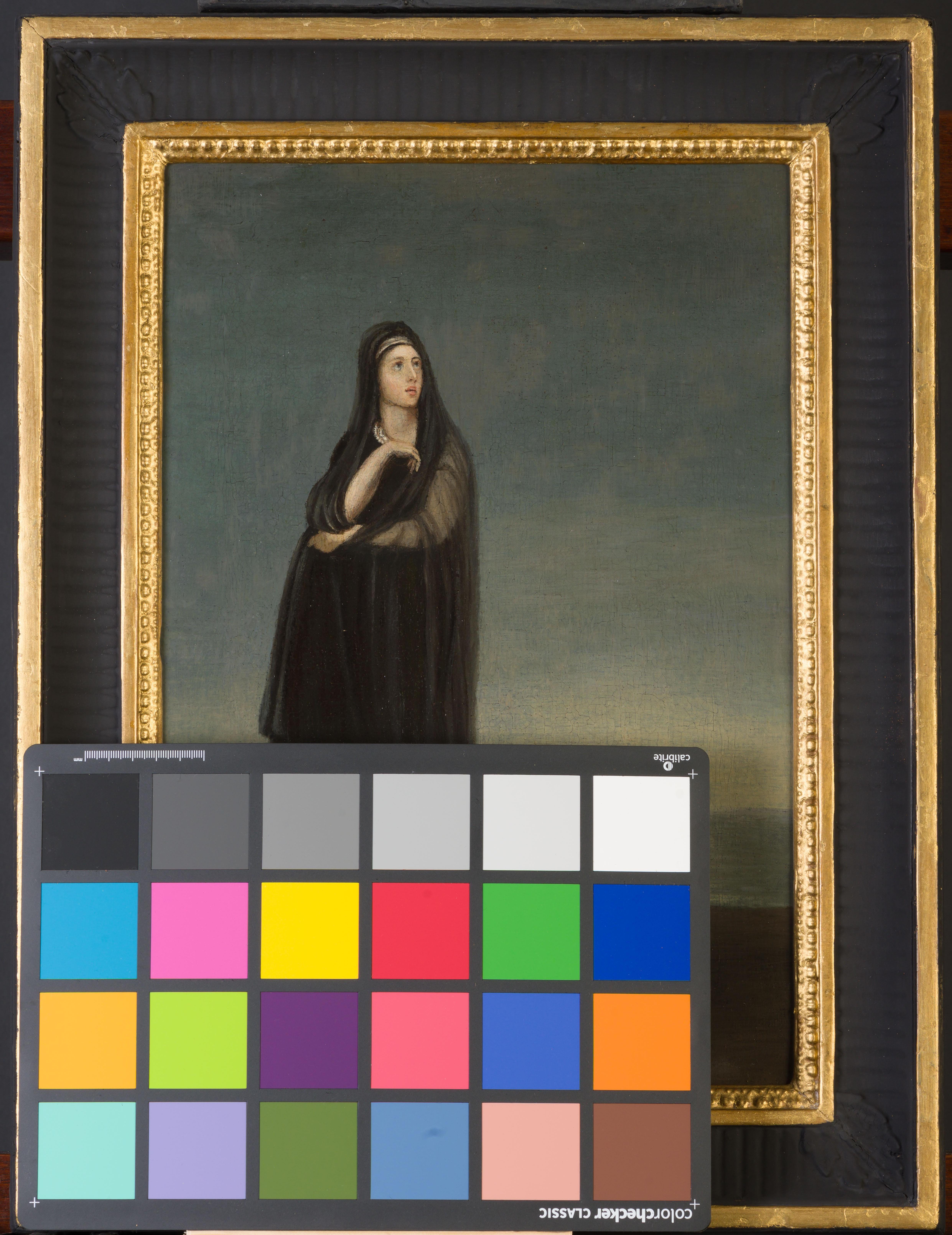 Mondlicht träumt – Painting von Alexandre Gabriel Decamps