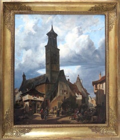 Scène de marché