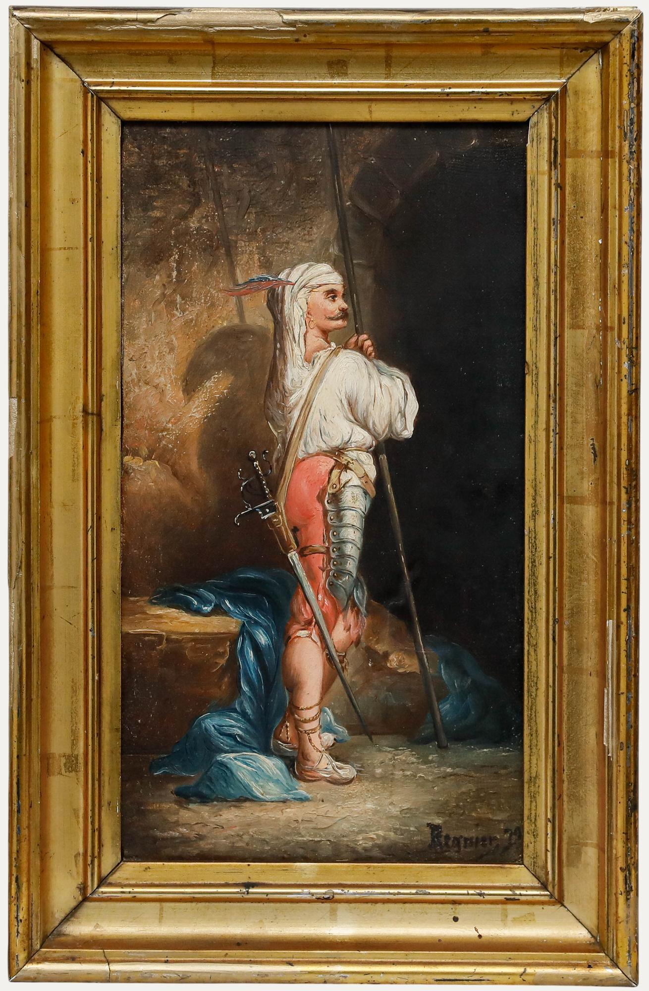Regnier after Alexandre Gabriel Decamps (1803-1860) - 1879 Oil, The Palace Guard