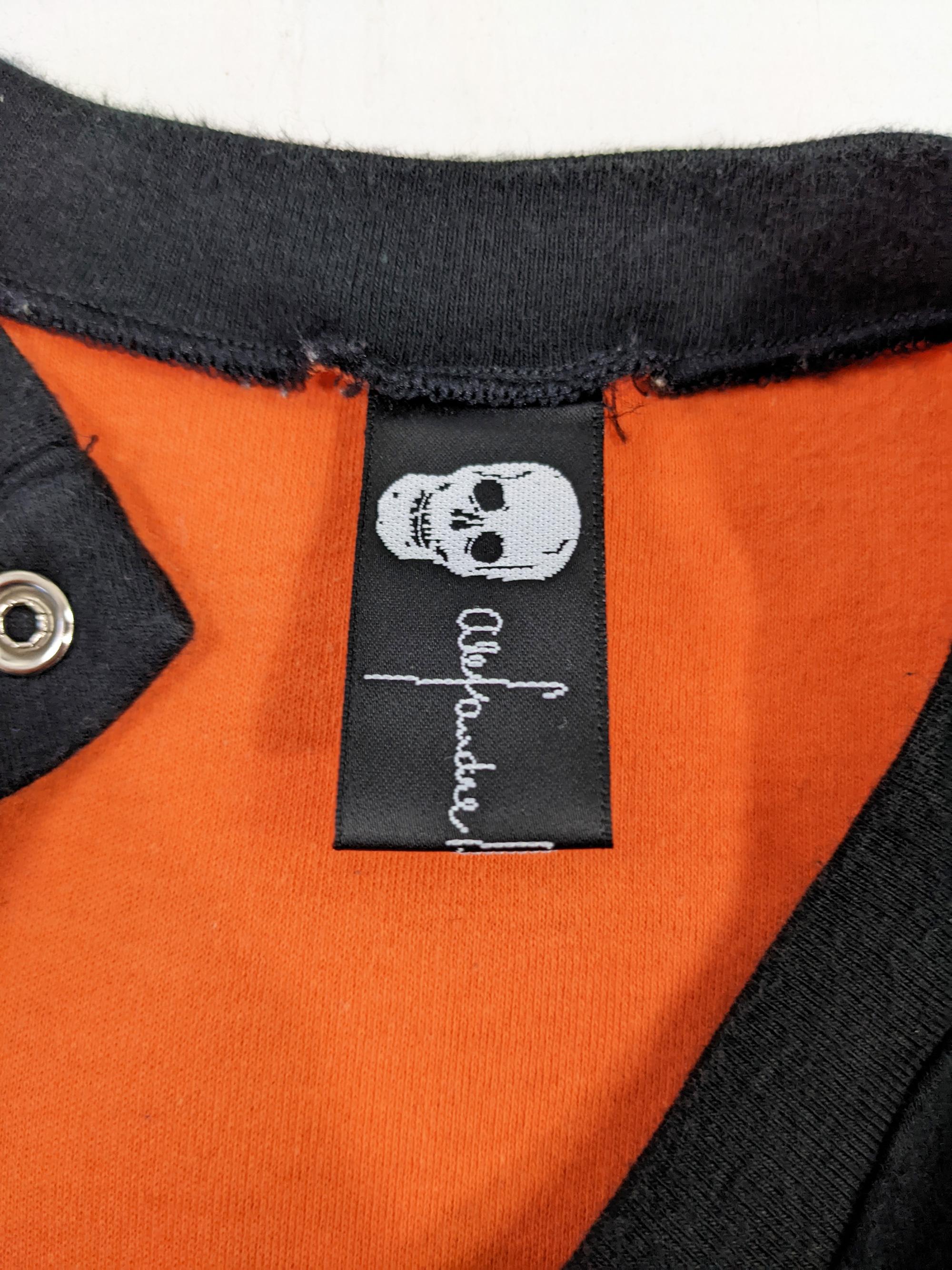 Men's Alexandre Herchcovitch Mens Vintage Sleeveless Black & Orange T Shirt, 2000s