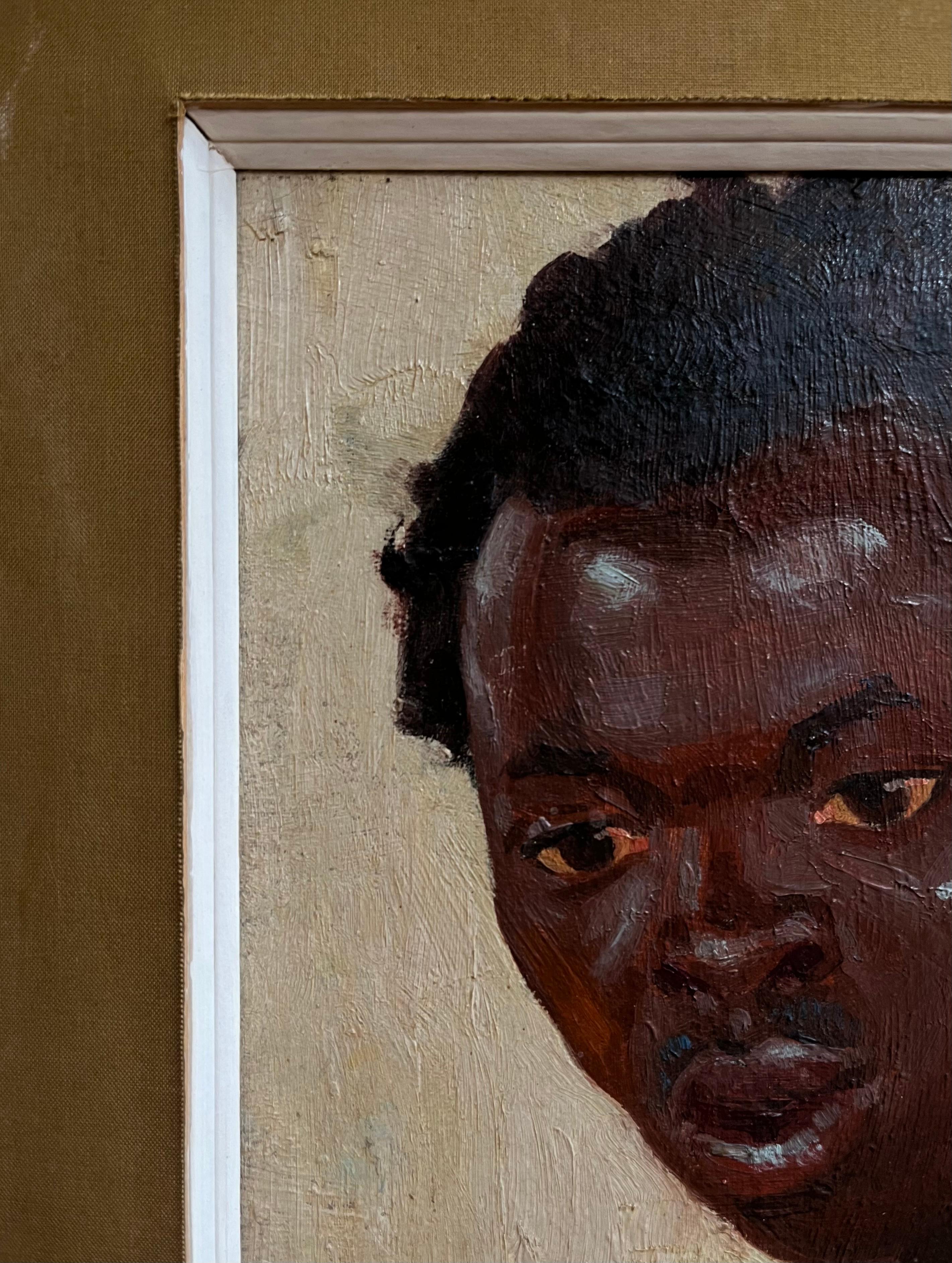 Alexandre Jacovleff (1887-1938), Porträt eines jungen Afrikaners, 1925 (Art déco) im Angebot