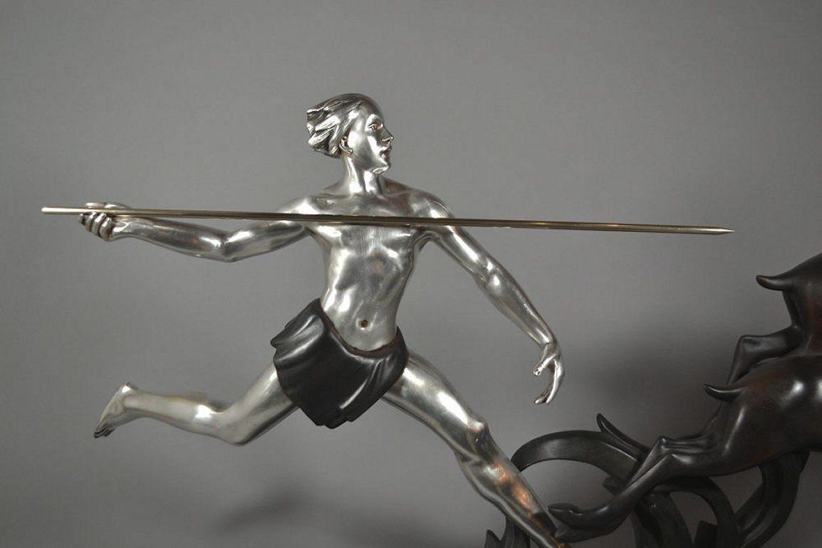 Alexandre Kelety, The Hunt, Impressive Bronze Figural Group 2