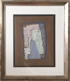 Alexandre Orloff "Abstract Composition" Oil on Cardboard Abstraction Modern Art