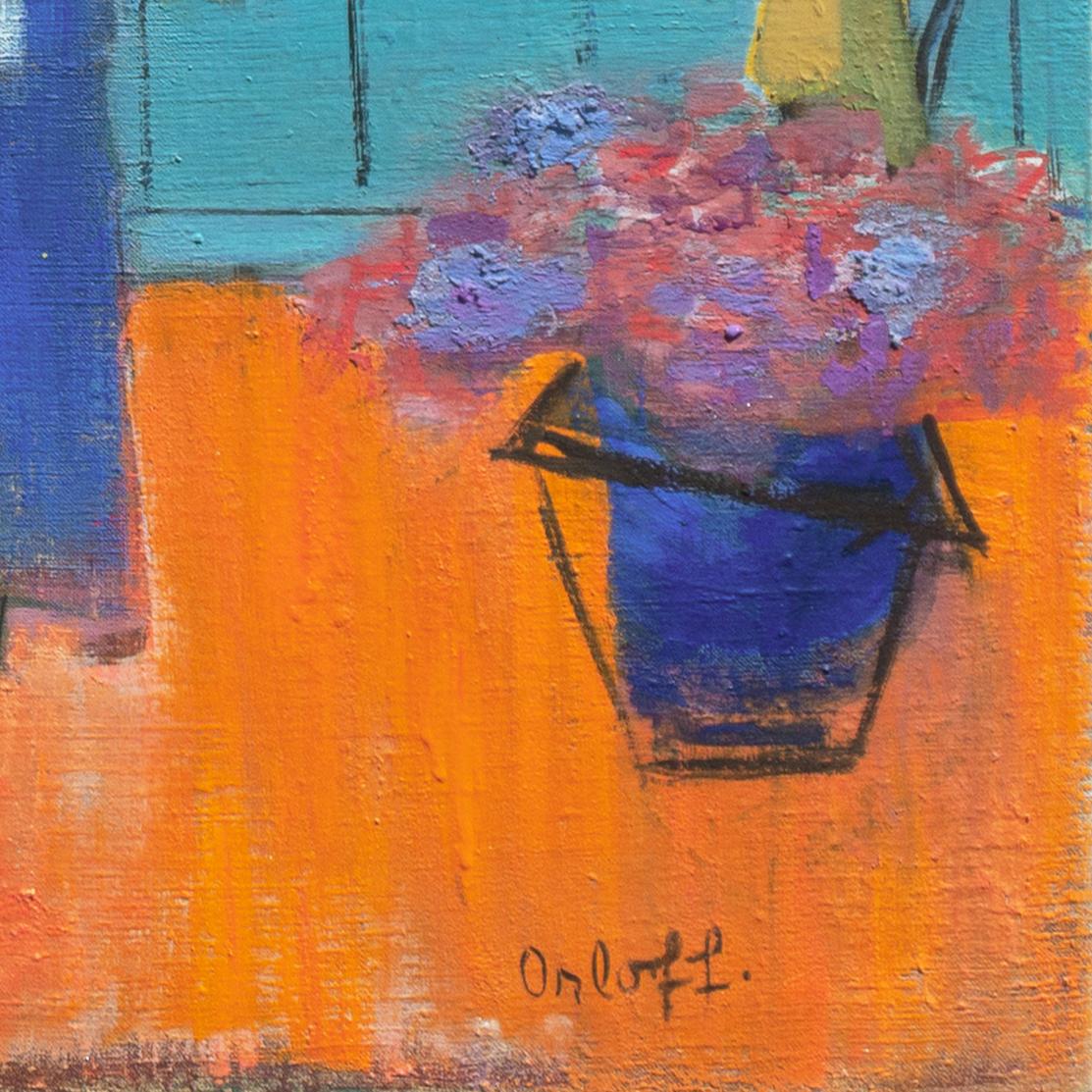 'Gladioli in the Côte d'Azur', Paris, Salon des Indépendants, St. Petersburg - Painting by Alexandre Konstantinovich Orloff
