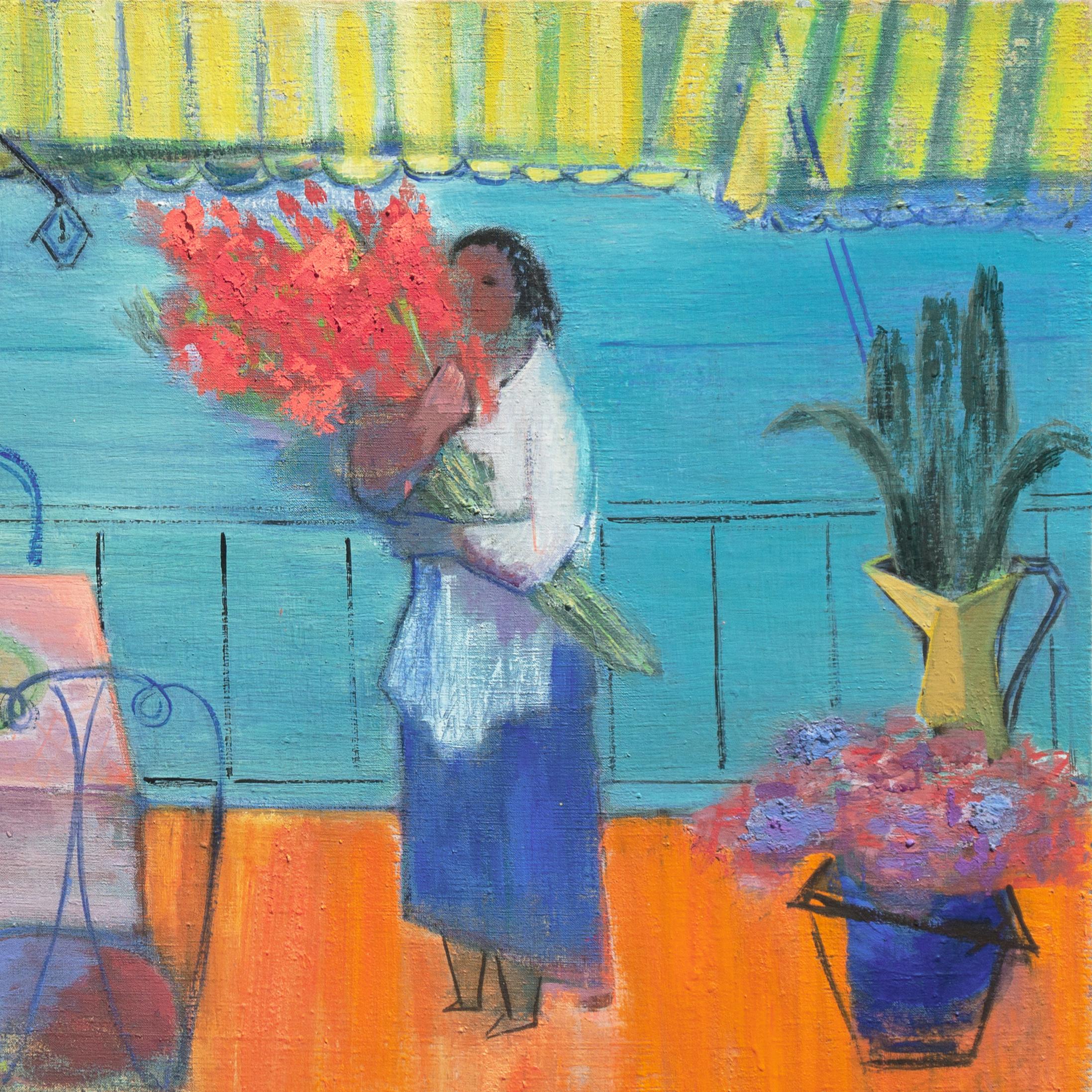 'Gladioli in the Côte d'Azur', Paris, Salon des Indépendants, St. Petersburg For Sale 2