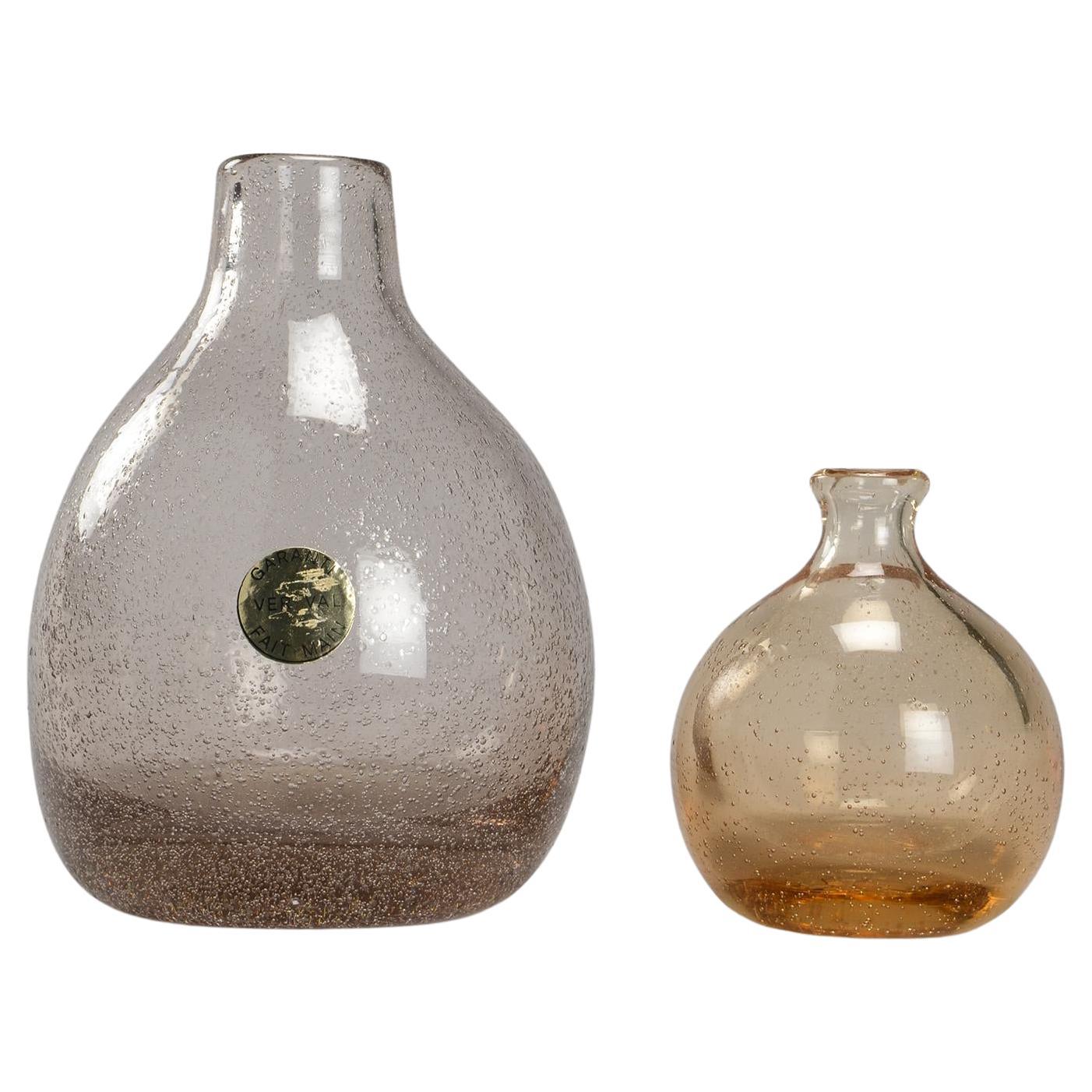 Vasen aus geblasenem Glas von Alexandre Kostanda, Vallauris, Frankreich im Angebot