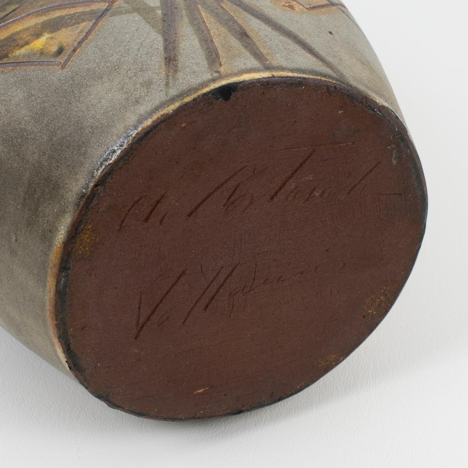 Alexandre Kostanda Important Mid-Century Ceramic Vase, France 2