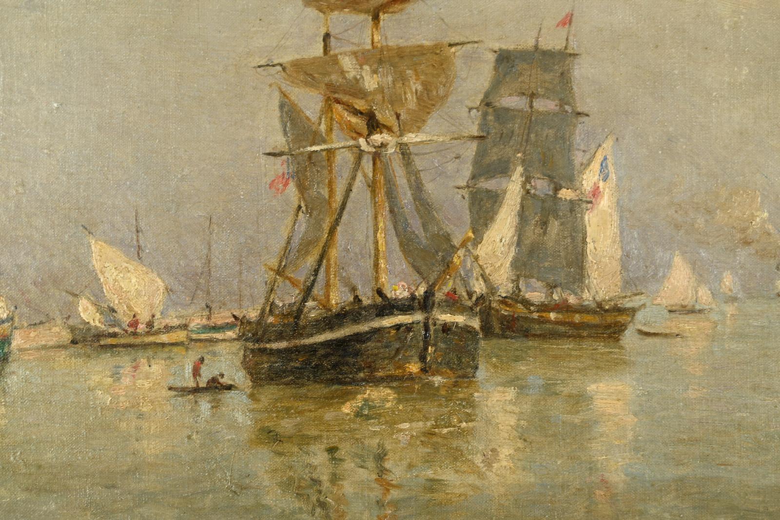Voilier en rade d'Honfleur For Sale 1