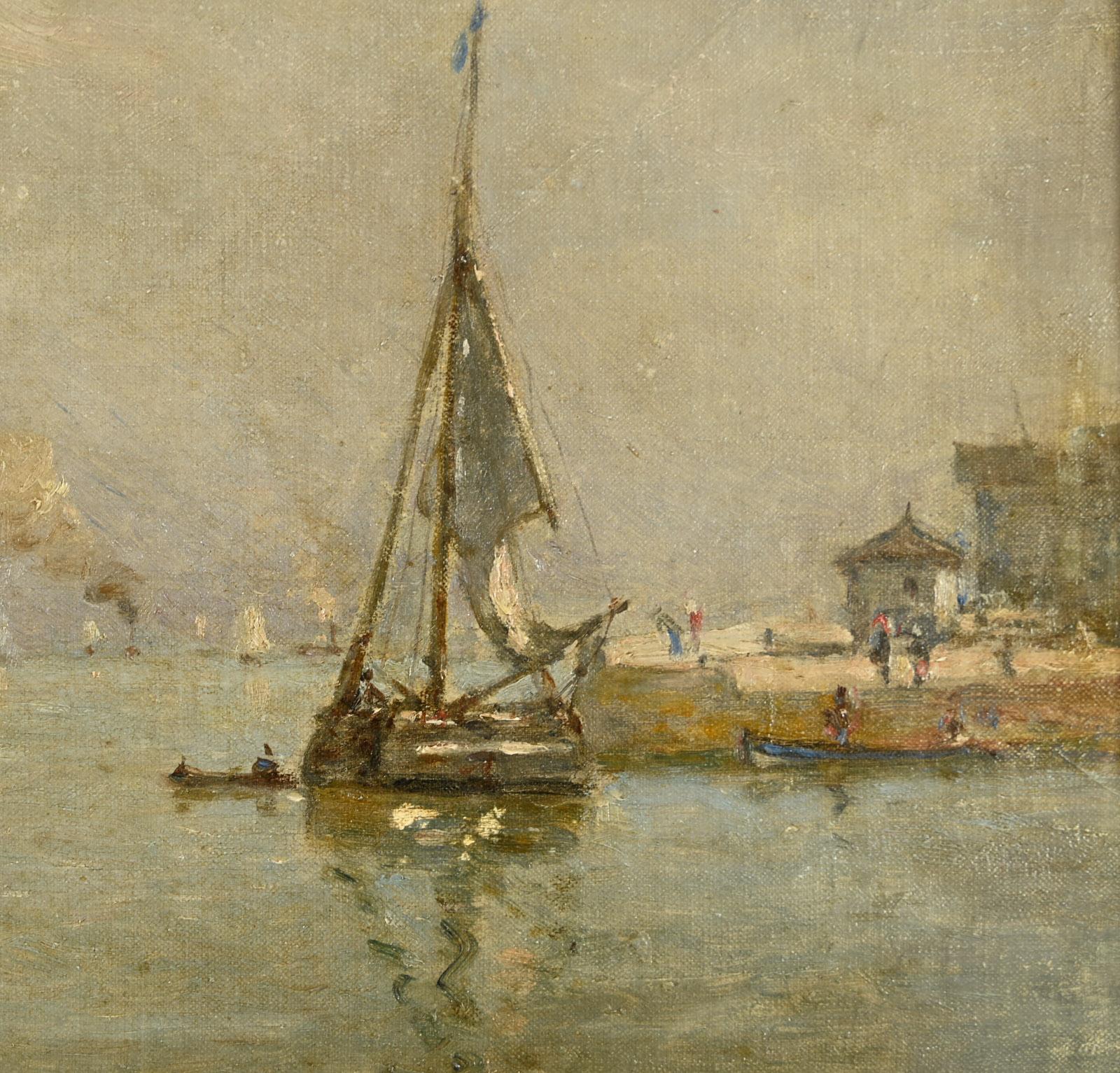 Voilier en rade d'Honfleur For Sale 2