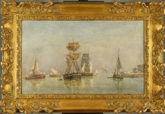 Voilier en rade d'Honfleur