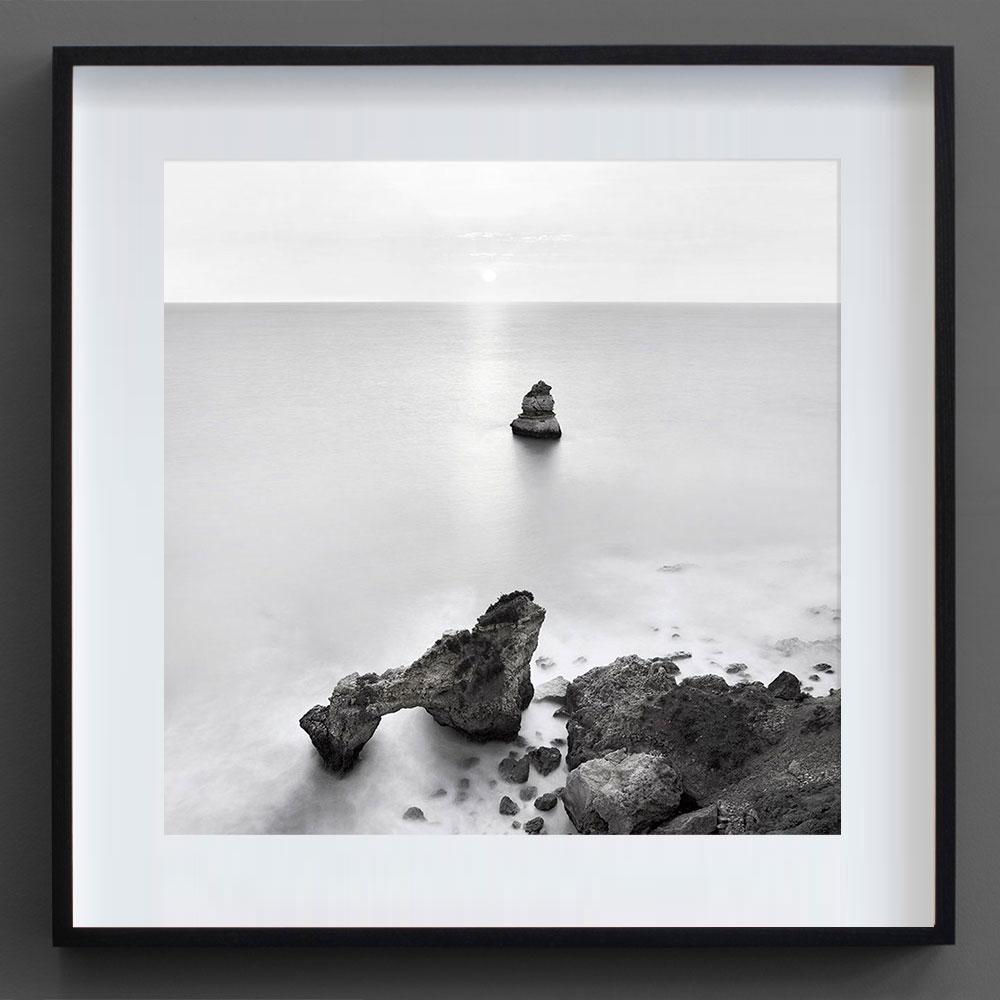 Alexandre Manuel Landscape Photograph - Algarve Landscape I, Portugal, Lost in Abstraction (B&W Photography)