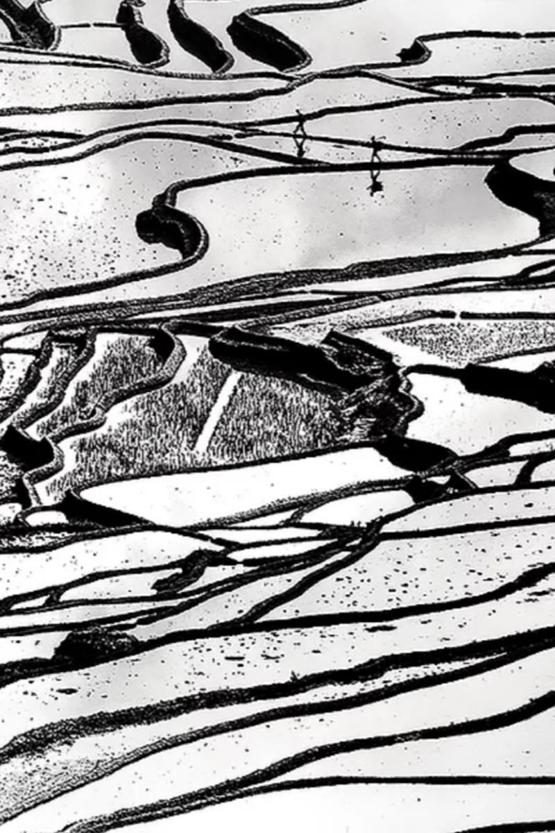 Lost in Abstraction 1, China (Black and White Landscape Photography)