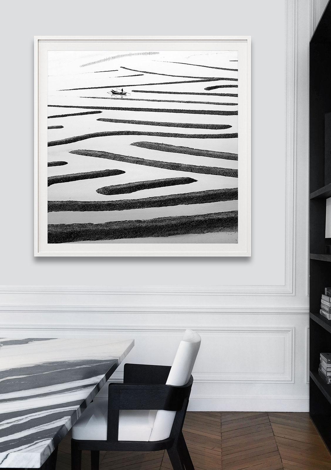 Lost in Abstraction 5, China (Black and White Landscape Photography) - Gray Black and White Photograph by Alexandre Manuel