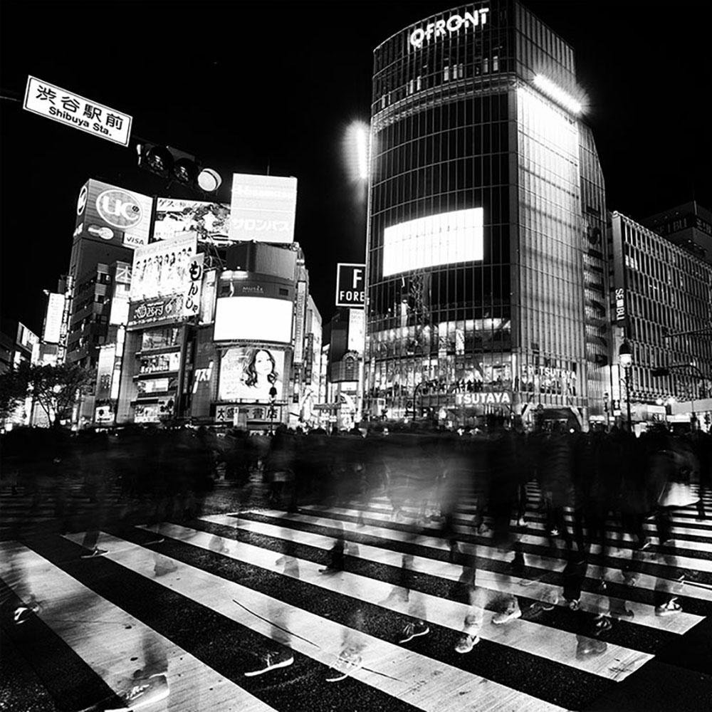 Shibuya, Tokio, Archivdruck, 2014 (20x20in)