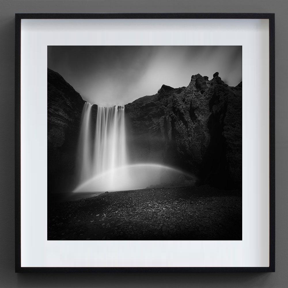 Skógafuss, Islande (Photographie N&B)