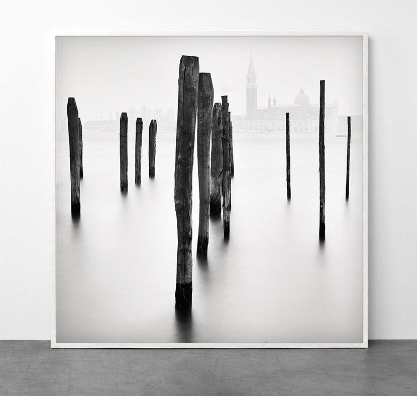 Venice Fog II, Italy (Black and White Landscape Photography) - Gray Black and White Photograph by Alexandre Manuel