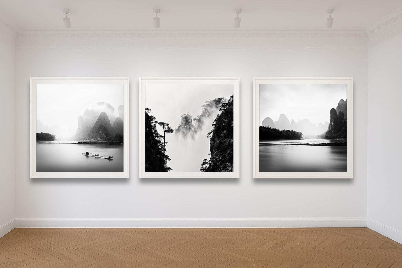Yangshuo 2, China (Black and White Landscape Photography) For Sale 1