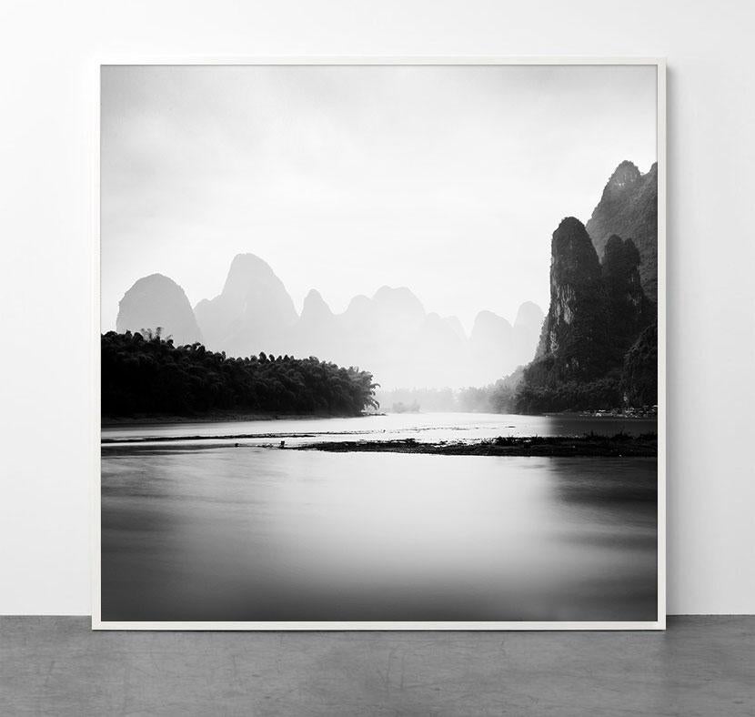 Yangshuo 2, China (Black and White Landscape Photography) For Sale 3