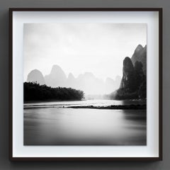 Yangshuo II, China, Perdido en la abstracción (Fotografía en blanco y negro)