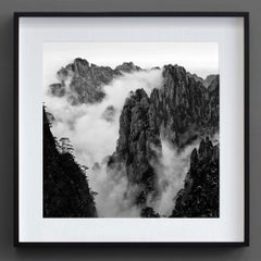 Zhangjiajie 2, China, Verloren in der Abstraktion (Schwarzweißfotografie)