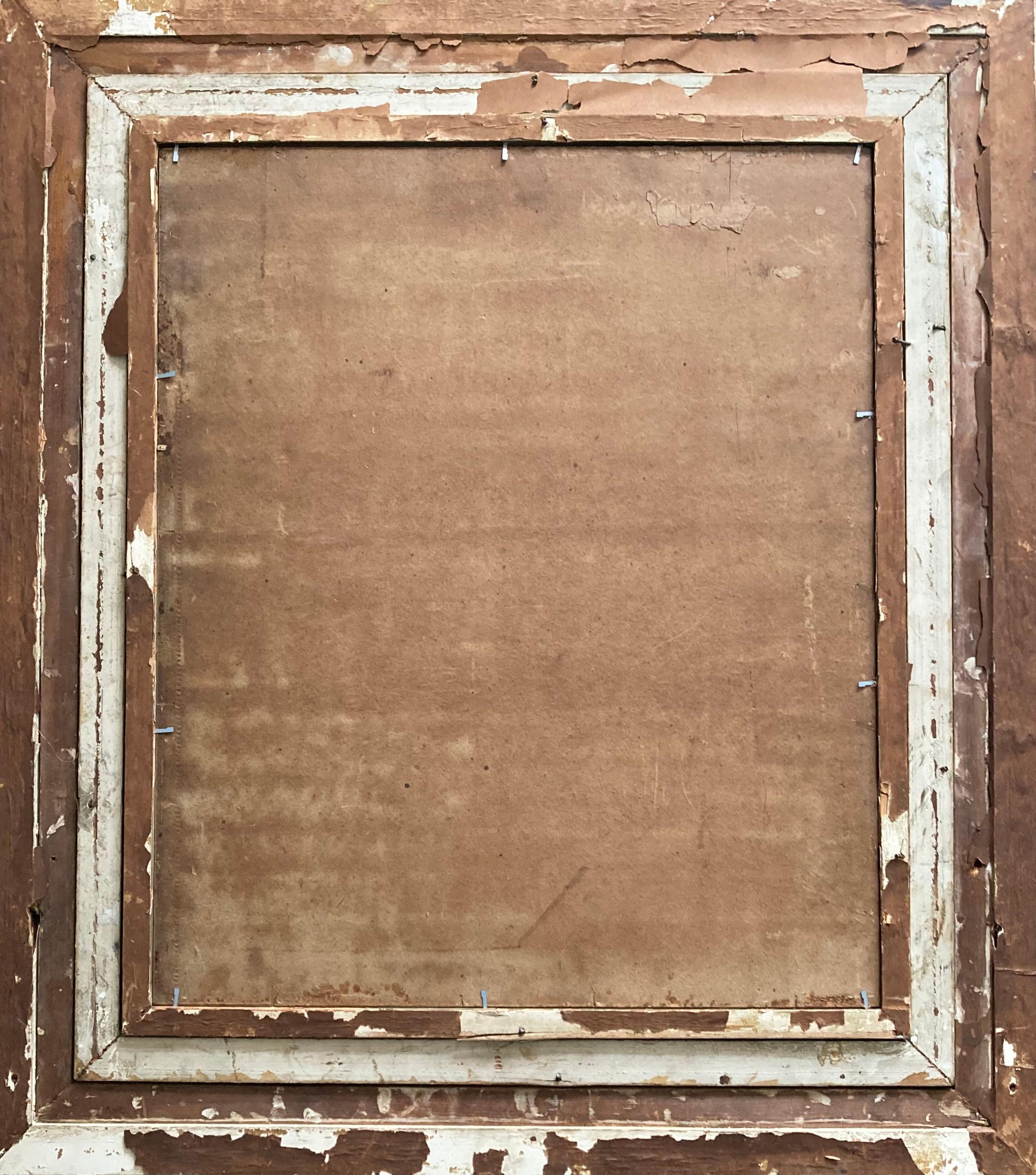 Alexandre Marie Guillemin 
Oil on board
painting could use a cleaning its very old in good condition
frame is old lots of damaged could use new frame
measures 31x27x3

