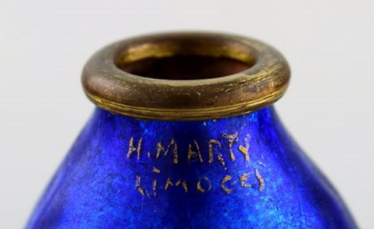 Alexandre Marty for Limoges, France, Art Nouveau Bronze Vase, circa 1910 In Good Condition In København, Copenhagen
