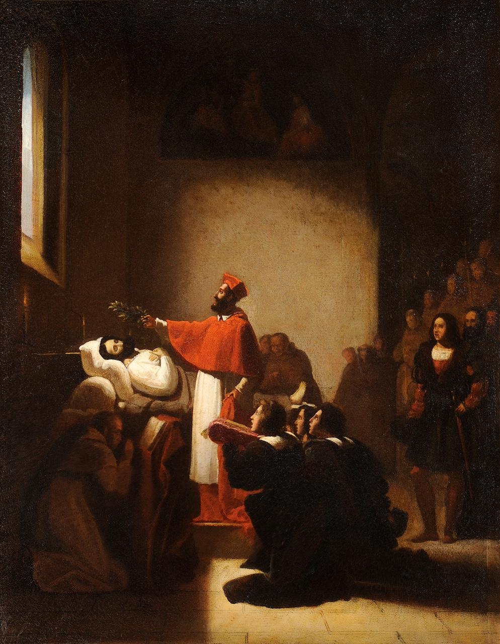 Étude pour « La couronnement de Tasso » - Painting de Alexandre MENJAUD