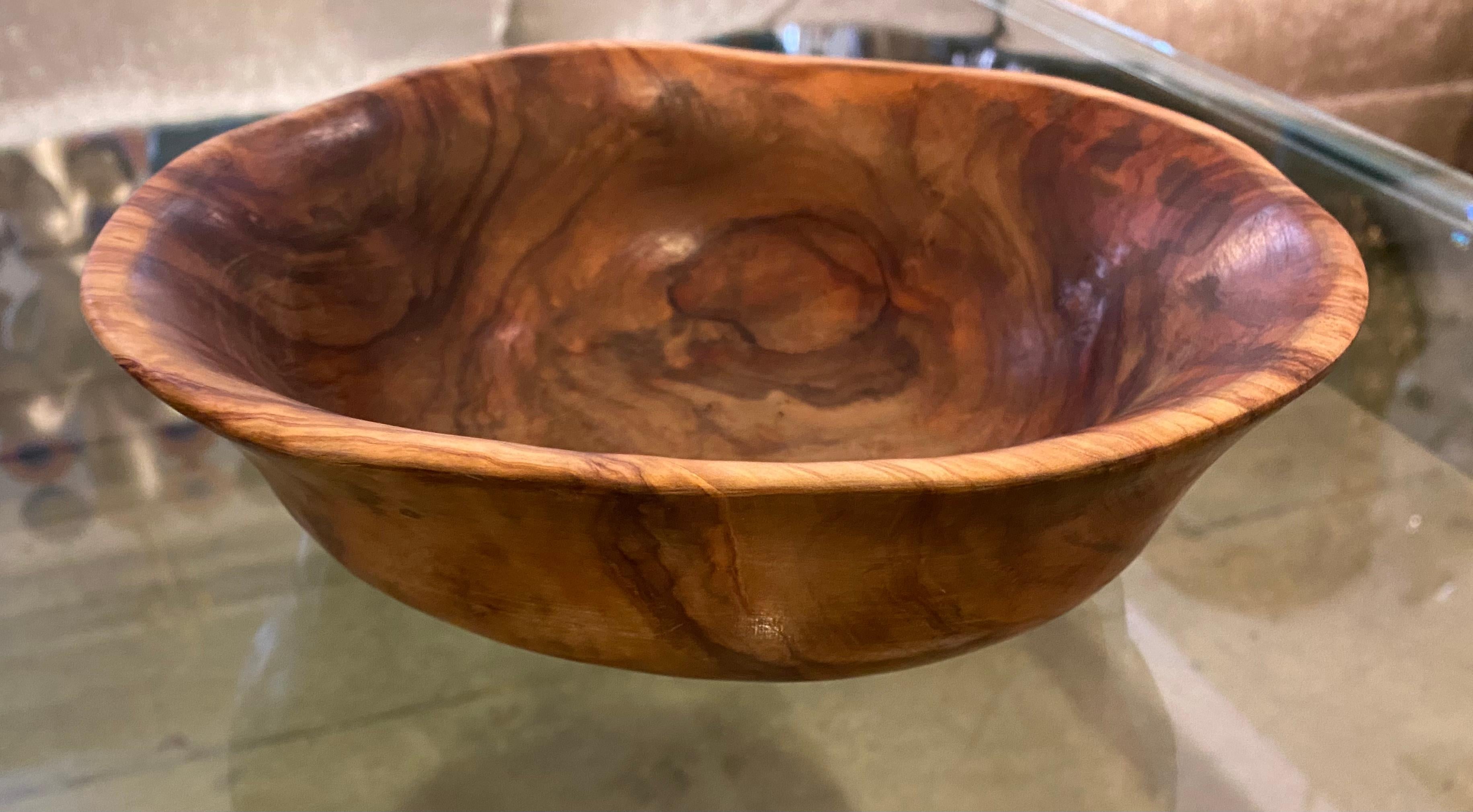 Alexandre Noll 1930s Turned Wood Bowl For Sale 4