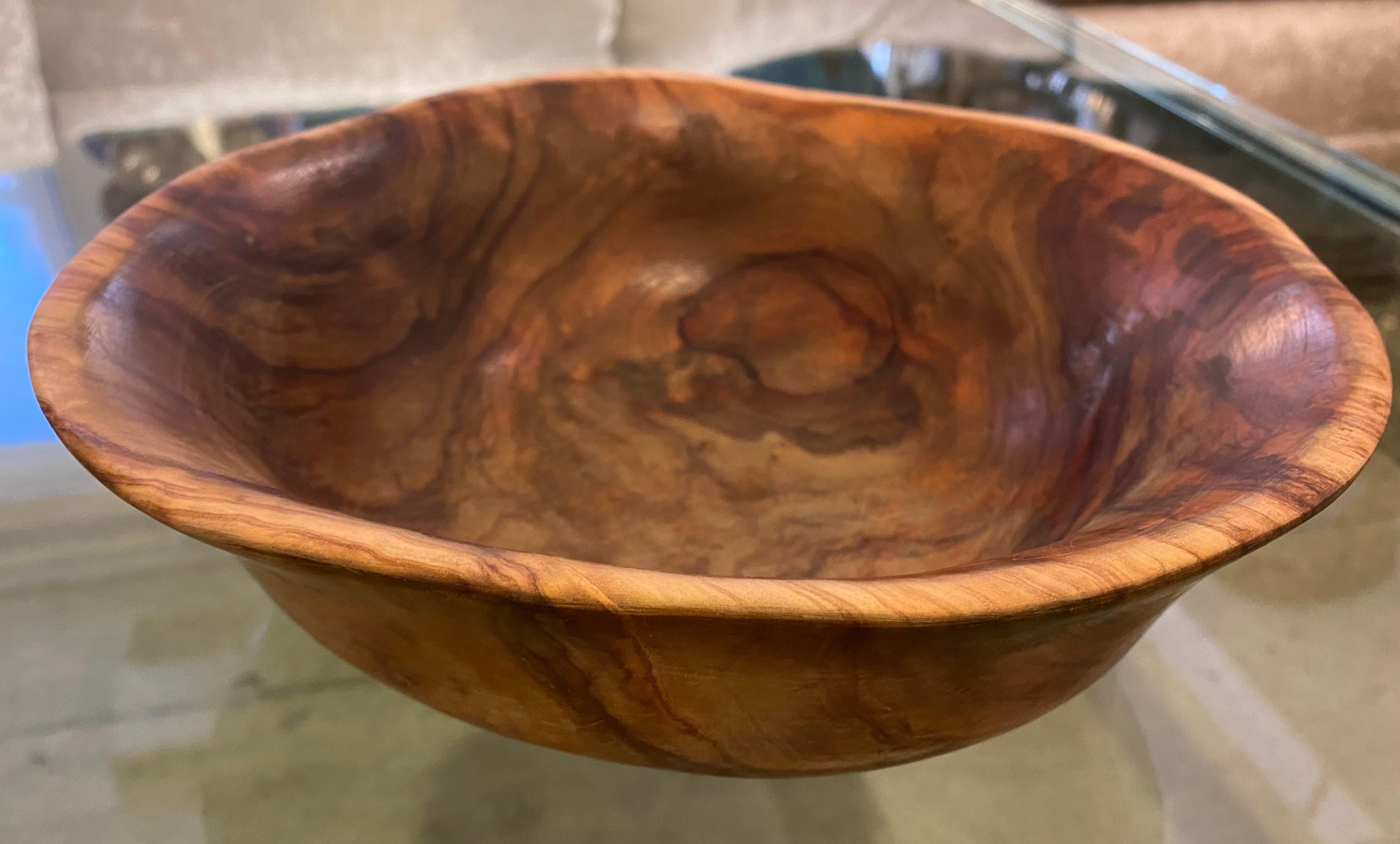Alexandre Noll 1930s Turned Wood Bowl For Sale 5
