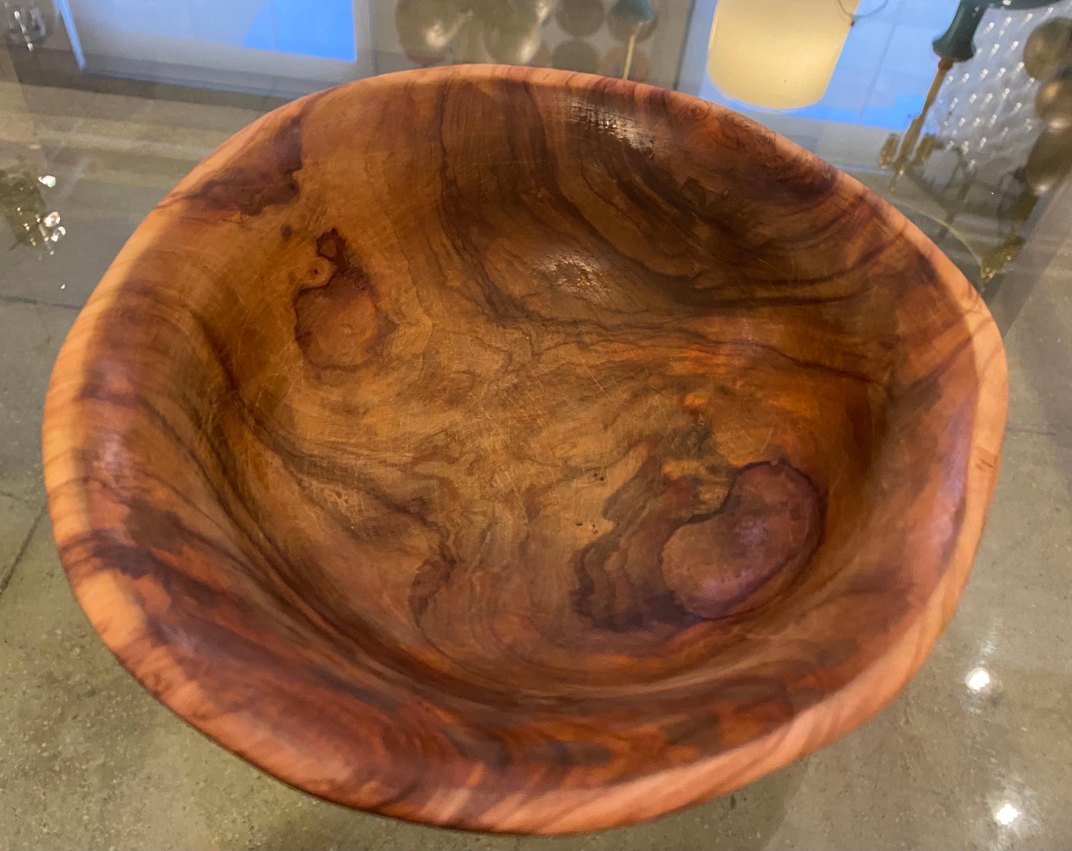 Alexandre Noll 1930s Turned Wood Bowl For Sale 8