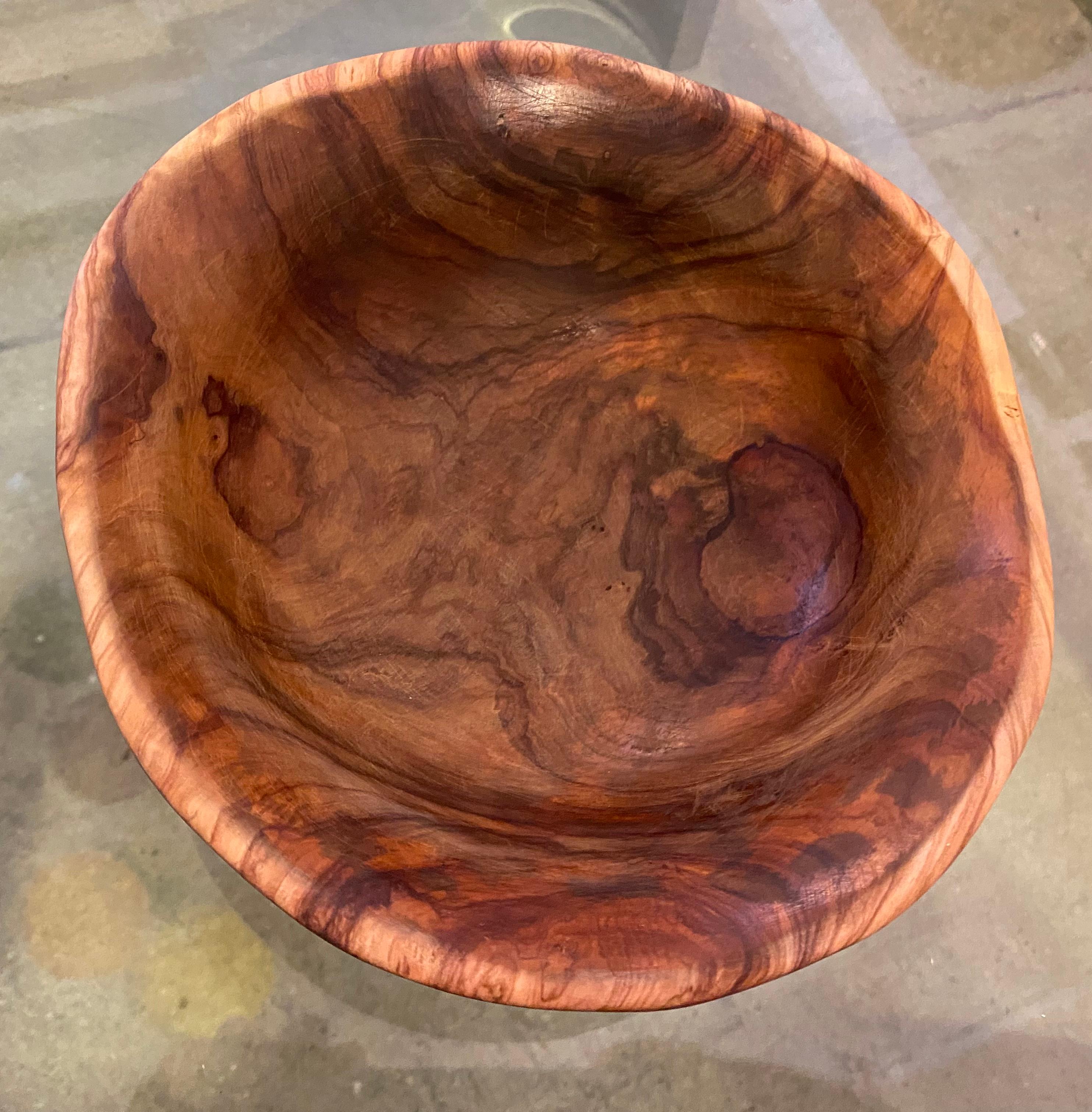 Alexandre Noll 1930s Turned Wood Bowl For Sale 9