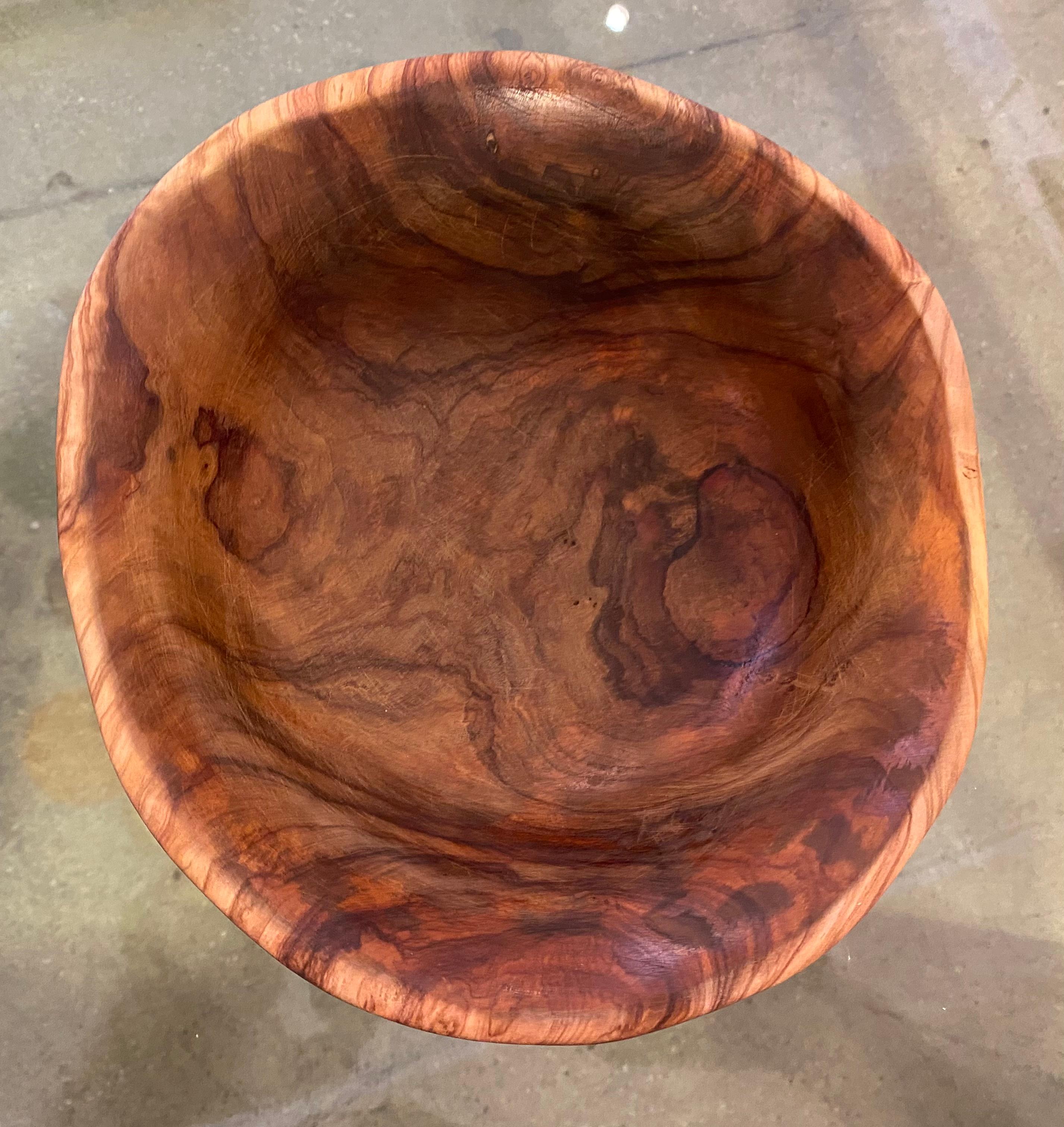 Alexandre Noll 1930s Turned Wood Bowl For Sale 11