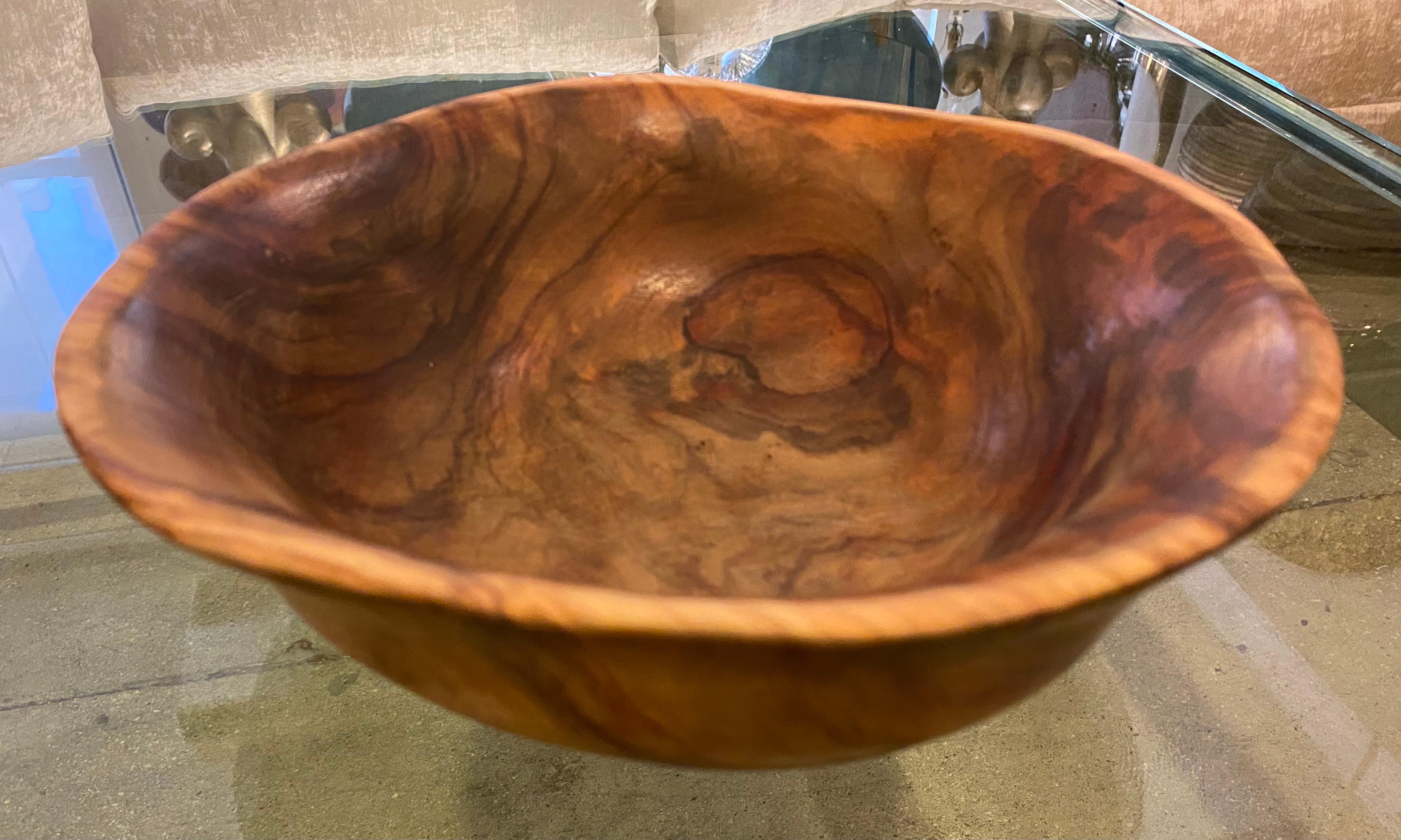 Alexandre Noll 1930s Turned Wood Bowl For Sale 12