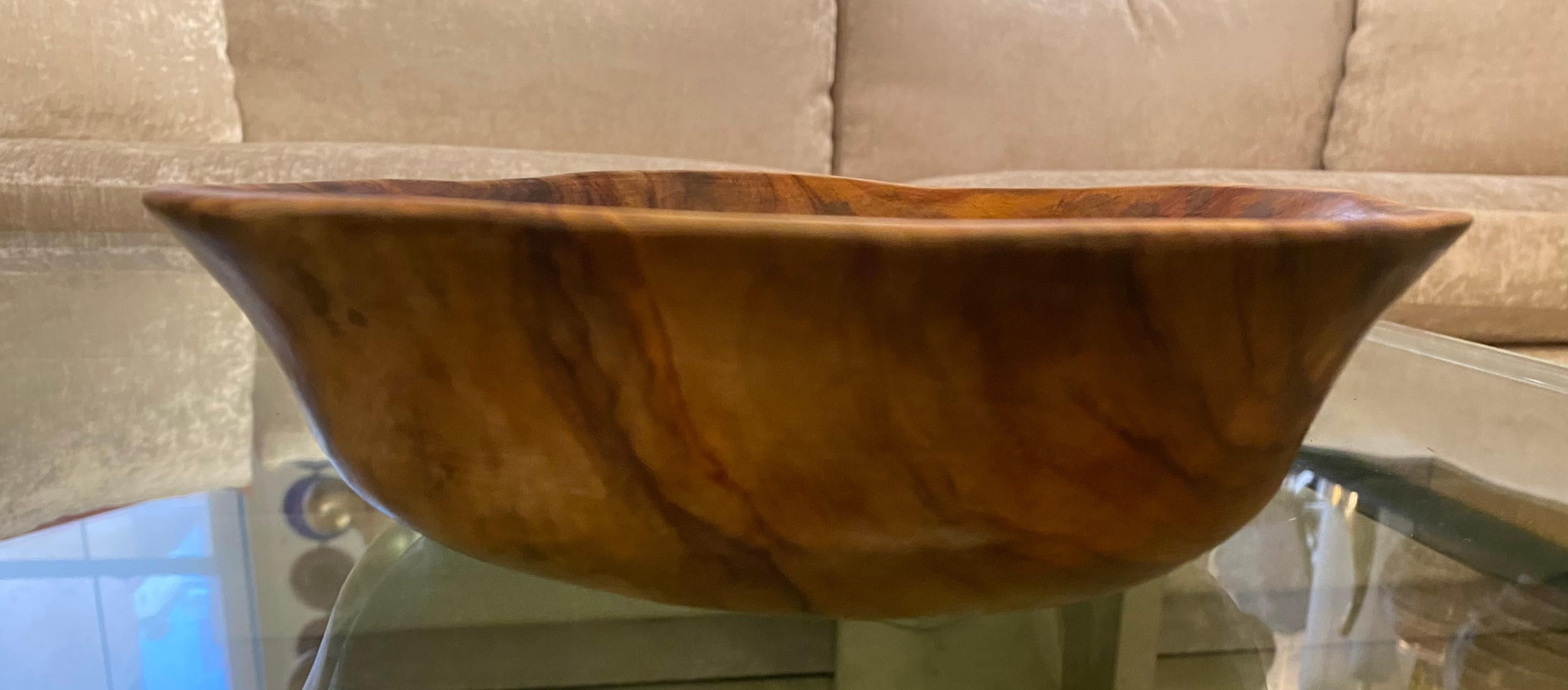 Mid-20th Century Alexandre Noll 1930s Turned Wood Bowl For Sale