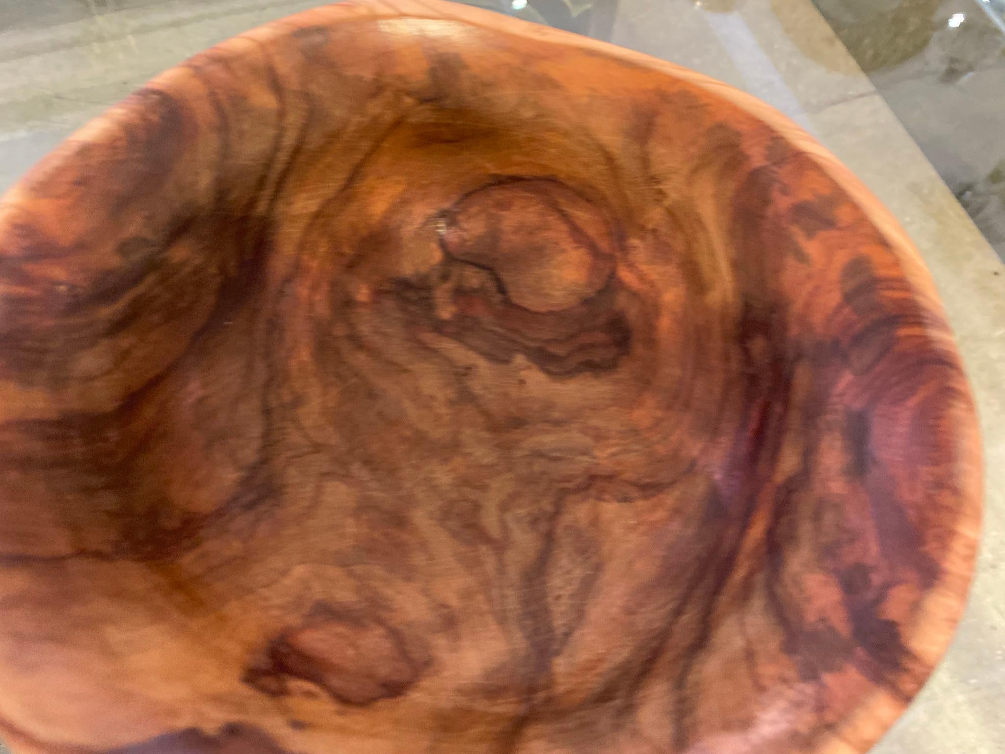 Alexandre Noll 1930s Turned Wood Bowl For Sale 2