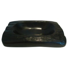 Alexandre Noll Carved Ebony Bowl / Ashtray / Dish. France, c. 1950