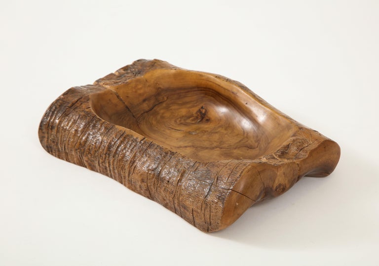 Olivewood Videpoche by Alexandre Noll, France, c. 1950 'Signed' In Good Condition For Sale In New York City, NY