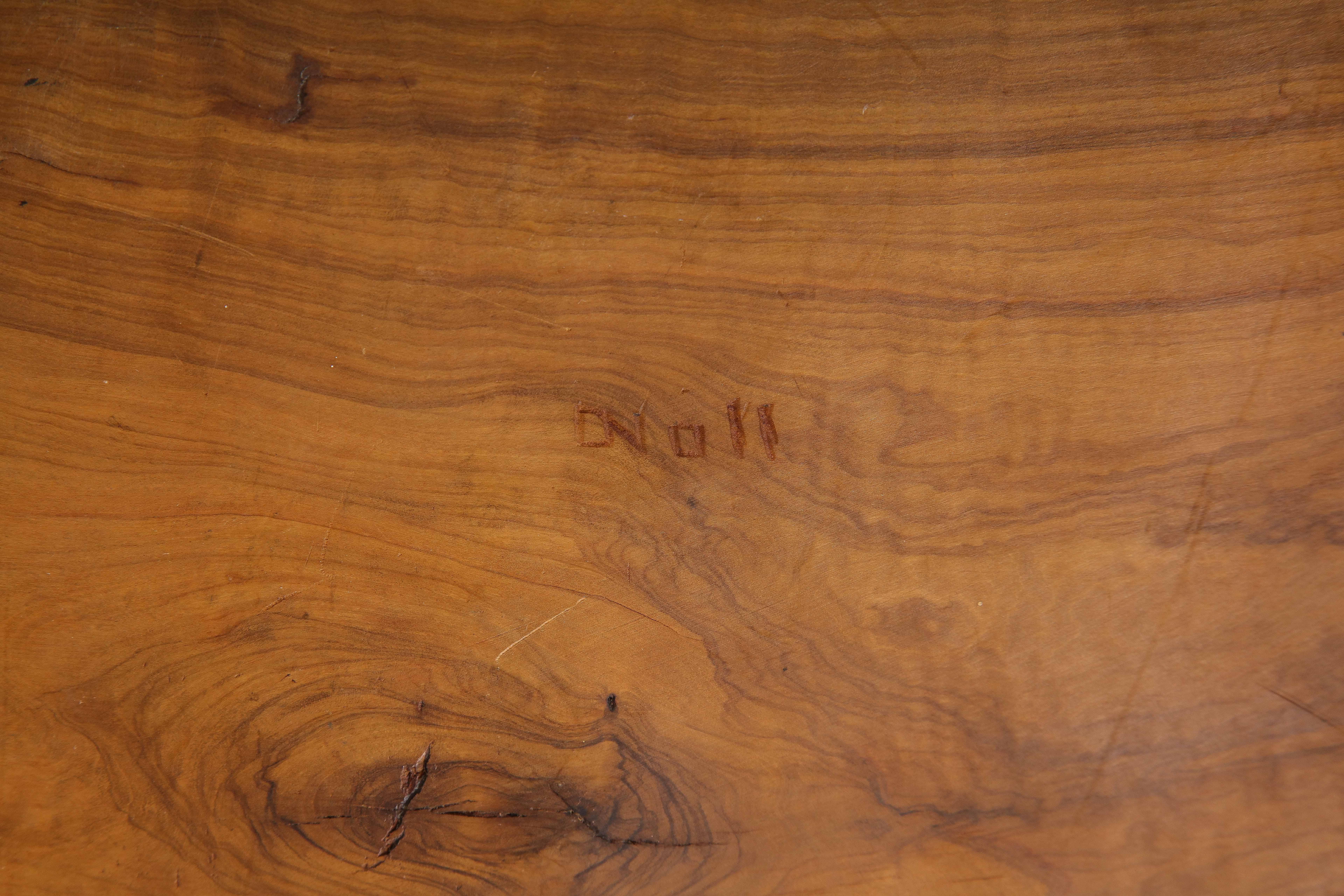 Olivewood Videpoche by Alexandre Noll, France, c. 1950 'Signed' In Good Condition In New York City, NY
