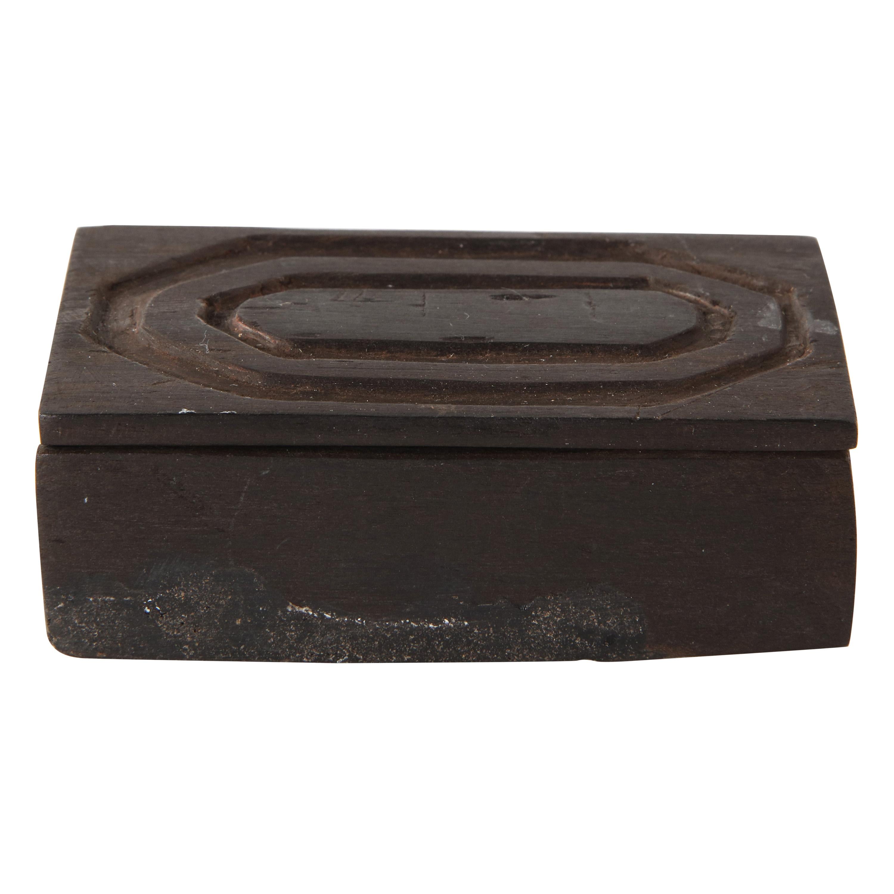 Alexandre Noll Style Carved Wood Box