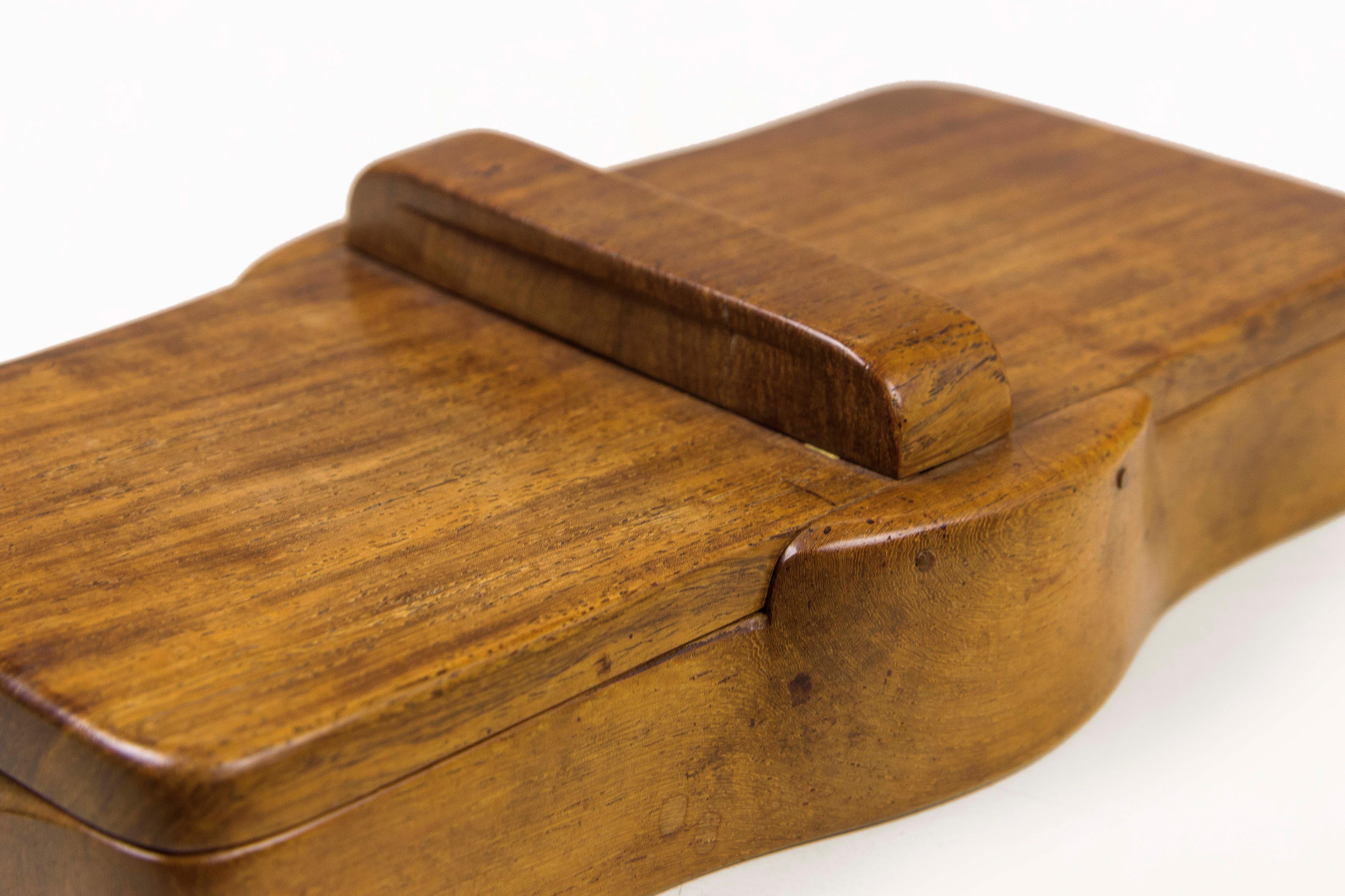 Alexandre Noll, Wood Box, circa 1960, France In Good Condition In Nice, Cote d' Azur