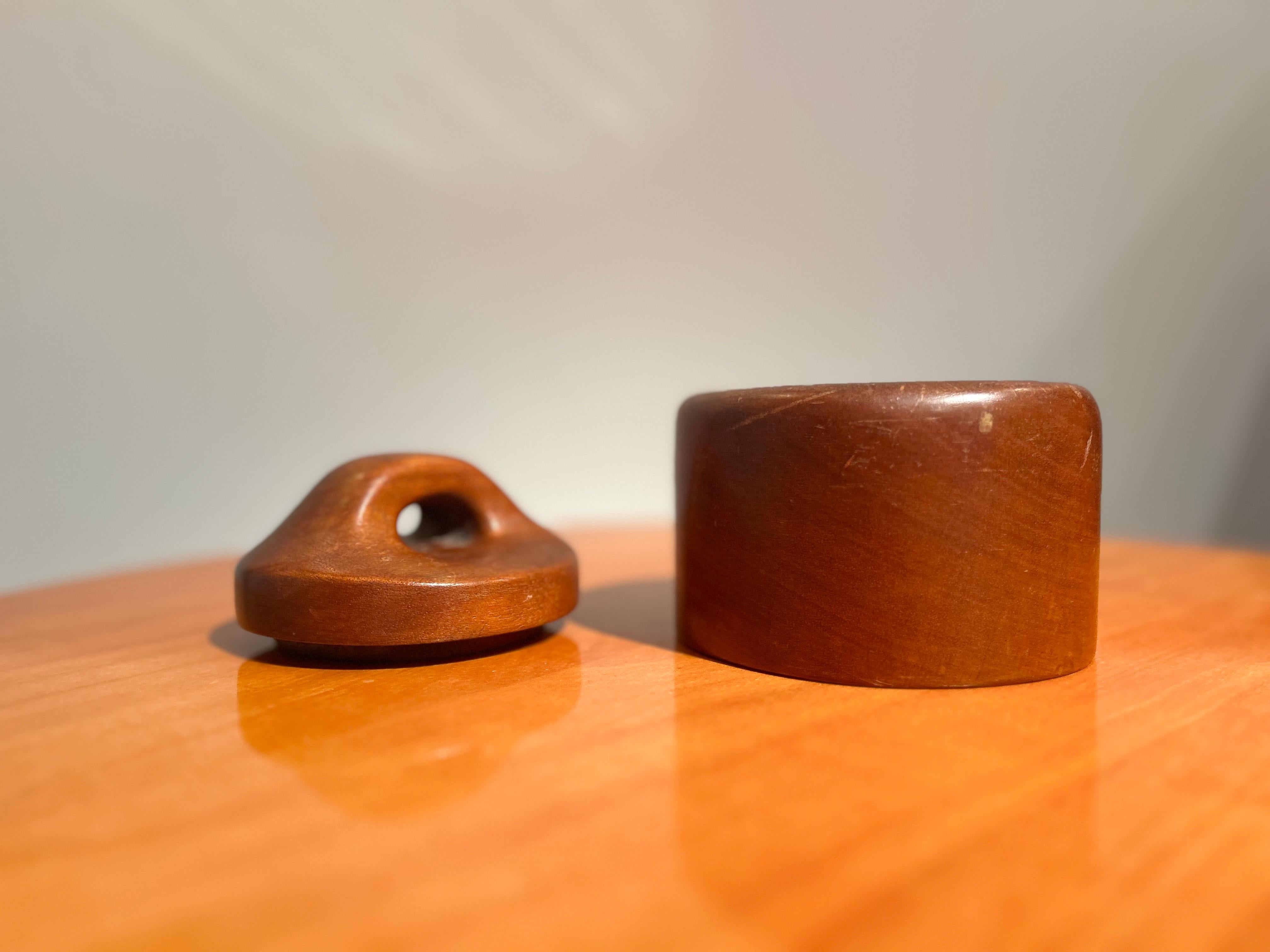Metà XX secolo Vaso di legno Alexandre Noll in vendita